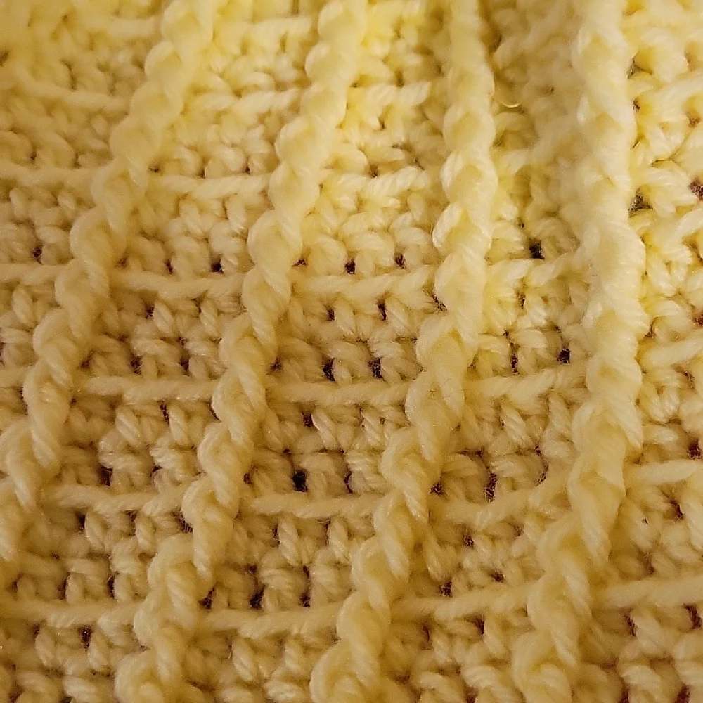 Handmade pom-pom hat beanie with fleece lining at ears crochet